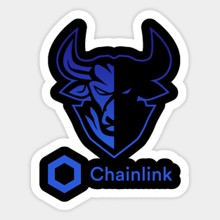 Chainlink coin Crypto coin Cryptocurrency Sticker